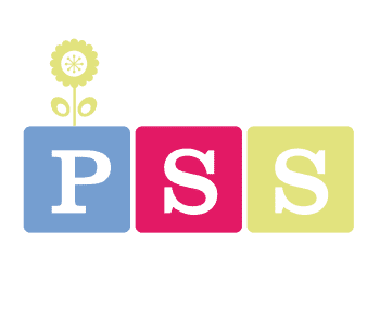A colorful logo of the word pss spelled out in blocks.